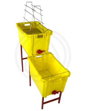 Set kada za otklapanje za 10 ramova, plastična sa metalnim postoljem